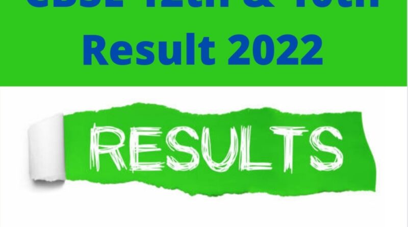 CBSE 12th & 10th Result 2022